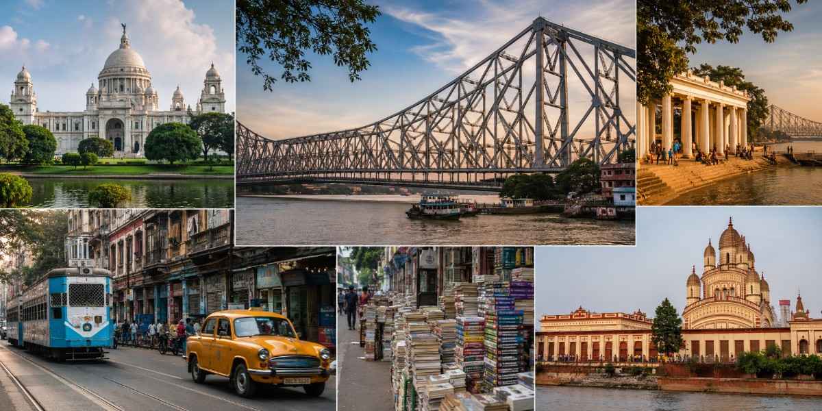 Things to do in Kolkata blog image showing a collage of popular city landmarks